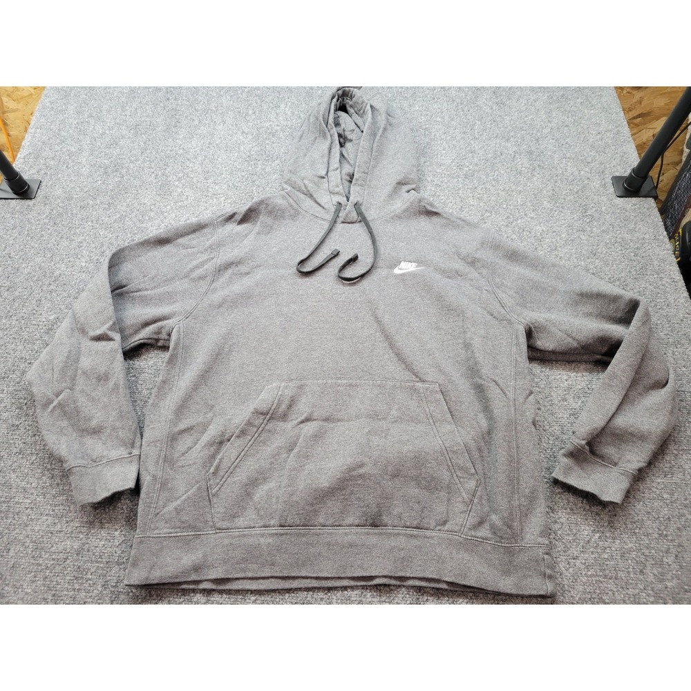 Nike Sportswear Club Fleece Hoodie Grey BV2654-071 Mens Large